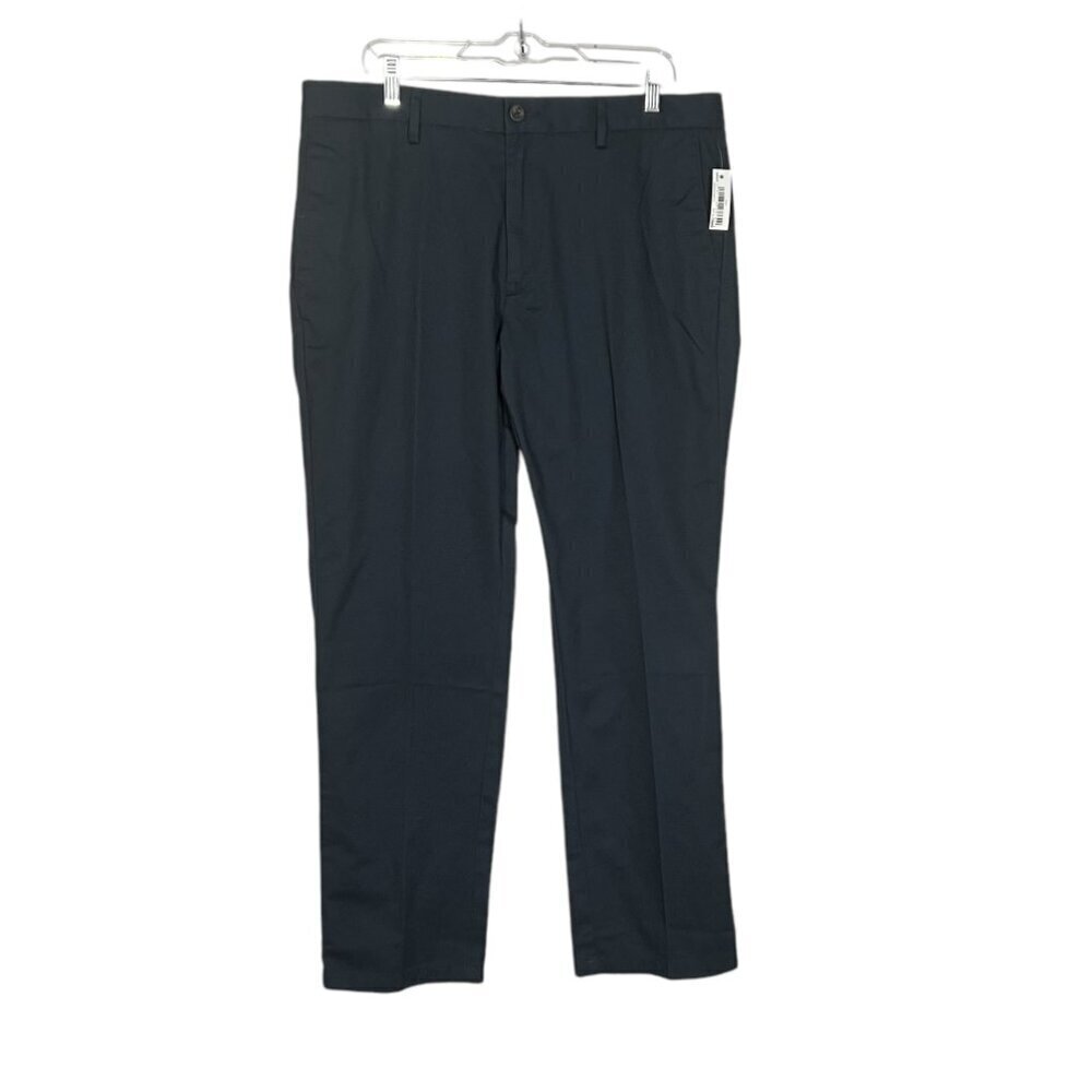 NWT Amazon Essentials Khaki Pants Navy Blue Slim Size 36 x 30